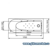 Фото товара Прямоугольная ванна Ideal Standard 170x70