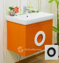 Фото товара Комплект мебели для ванной Sanflor Рондо 60 белый глянец с ящиками/Тигода 60 (Сантек)