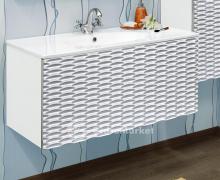 Фото товара Комплект мебели для ванной Sanflor Белла 100 белый/патина серебро
