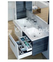 Фото товара Комплект мебели для ванной SDU 1200 Chrome белая/белая