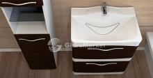 Фото товара Комплект мебели для ванной Velvex Iva 65 напольный венге