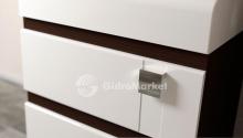 Фото товара Комплект мебели для ванной Velvex Lambo 70 белый/венге