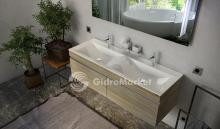 Фото товара Комплект мебели для ванной Velvex Pulsus 140 дуб сонома
