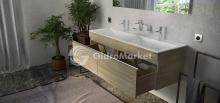 Фото товара Комплект мебели для ванной Velvex Pulsus 140 дуб сонома
