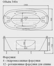 Фото товара Акриловая ванна Victory Spa Creation Collection Pulsar