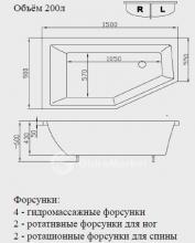 Фото товара Акриловая ванна Victory Spa Simple Line Jive 150