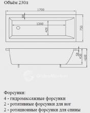 Фото товара Акриловая ванна Victory Spa Simple Line Mambo 170