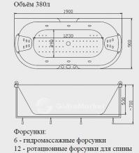 Фото товара Акриловая ванна Victory Spa Creation Collection Tucana