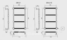 Фото товара Полотенцесушитель водяной Vogue Colonnade CN 4.1