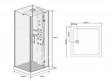 Фото товара Душевая кабина Wasserfalle W-6001-A