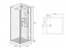 Фото товара Душевая кабина Wasserfalle W-6003-A