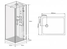 Фото товара Душевая кабина Wasserfalle W-6004-A