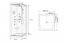 Фото товара Душевая кабина Wasserfalle W-9800