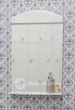 Фото товара Комплект мебели для ванной Sanflor Адель 55 белый/патина серебро